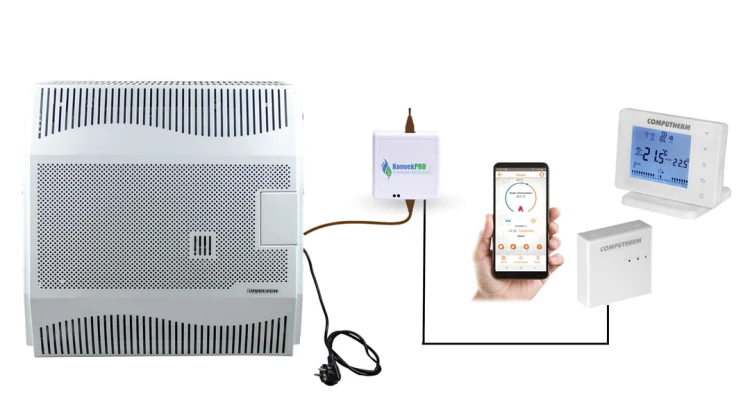 Ogrzewacz gazowy z termostatem wifi